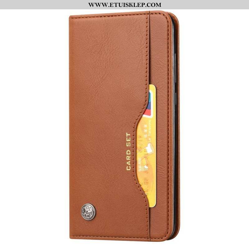 Etui Na Telefon do Xiaomi Redmi Note 10 / 10S Etui Folio Etui Na Karty Ze Sztucznej Skóry